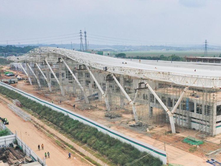 Terbaru! Penampakan Stasiun Kereta Cepat di Karawang