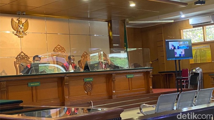 Sidang kasus suap Hakim Agung di PN Bandung, Senin (20/2/2023).