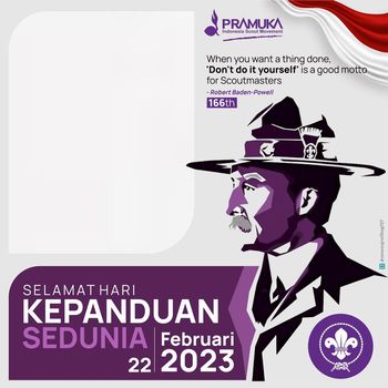 Twibbon Hari Kepanduan Sedunia 2023