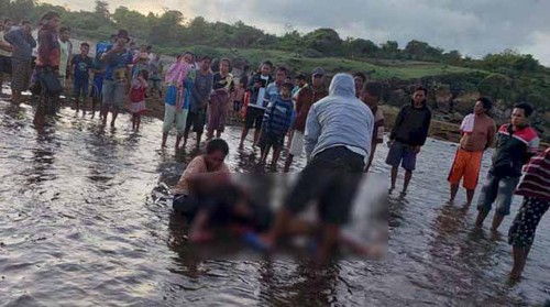 Alfred Polin (37) asal RT 01, Dusun I, Desa Pantulan, Kecamatan Sulamu, Kabupaten Kupang, NTT, tewas jatuh dari tebing di Pantai Panfolok, Selasa (21/2/2023).