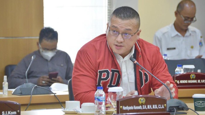 Anggota Fraksi PDIP DPRD DKI Hardiyanto Kenneth