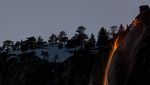 Fenomena Air Terjun Api di Taman Nasional Yosemite California