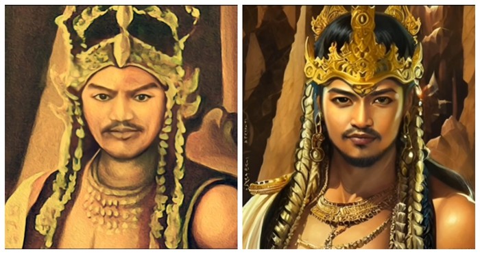 Gambar Prabu Siliwangi dalam AI
