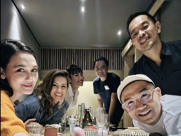 Bahagianya Iwet Ramadhan Saat Makan Bareng Geng Menteri Ceria