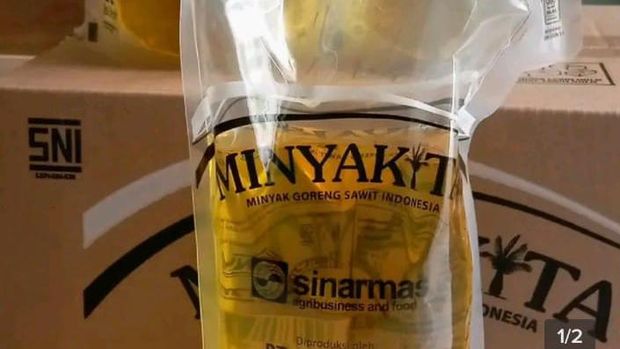 Kementerian Perdagangan (Kemendag) melarang keras penjualan minyak goreng kemasan merek pemerintah, Minyakita secara online. (Tangkapan Layar Toko Online)