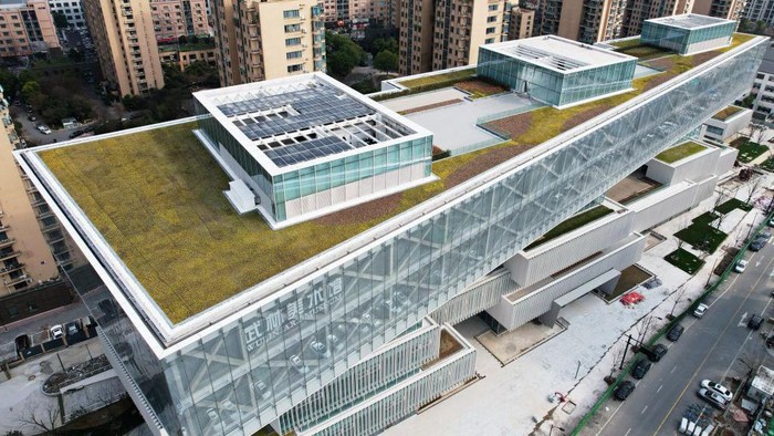 Megahnya Meseum Seni yang Baru Rampung di Hangzhou China Museum seni wulin di Hangzhou, China telah rampung. Bangunan museum ini nampak begitu megah.
