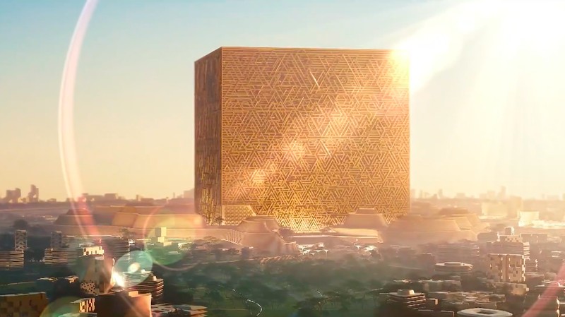 Mukaab kota kubus mirip Ka'bah