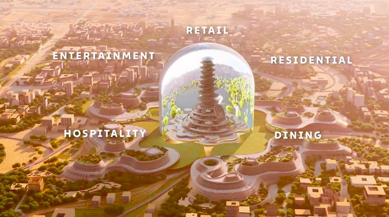 Mukaab kota kubus mirip Ka'bah