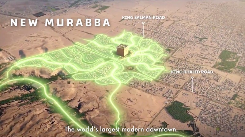 Mukaab kota kubus mirip Ka'bah