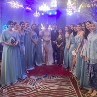 Resepsi pernikahan Ayu Maulida dan Adi Pane digelar di Hotel Grand Dafam Signature Surabaya, Jawa Timur, pada Minggu (19/2/2023).  Foto: Instagram