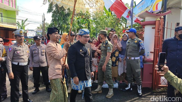 Ridwan Kamil di Pendopo Kota Bandung, Selasa (21/2/2023).