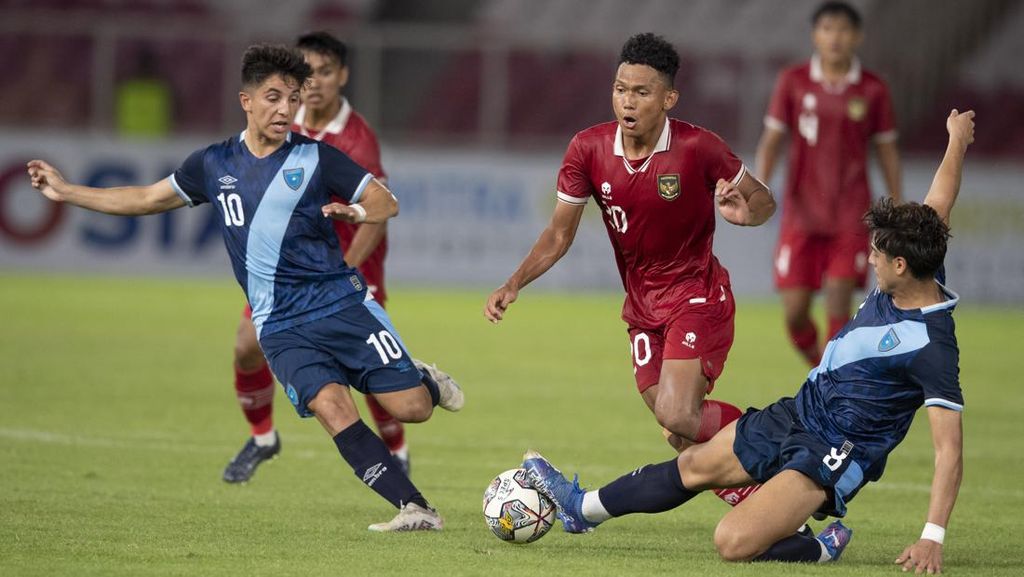 Timnas Indonesia U-20 Tumbang Lawan 10 Pemain Guatemala
