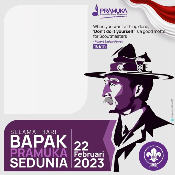 Twibbon Hari Bapak Pramuka Sedunia 2023