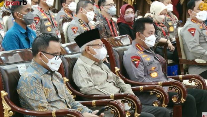 Wapres Maruf Amin di Acara Penyampaian Penghargaan Kategori Pelayanan Prima kepada Polres (Tangkapan layar YouTube KemenPAN-RB)