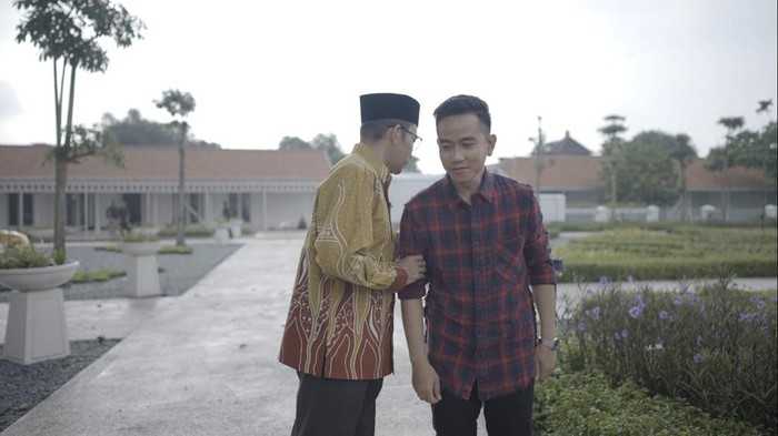 Wali Kota Solo Gibran Rakabuming Raka dan Tuan Guru Bajang (TGB) Zainul Majdi, di Solo, Rabu (22/2/2023).