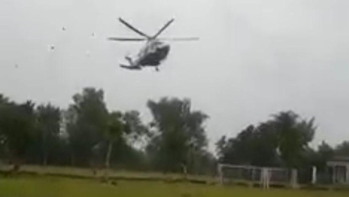 Helikopter Kapolda Jatim mendarat darurat di Tulungagung