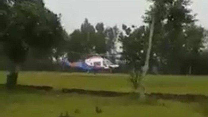 Helikopter Kapolda Jatim mendarat darurat di Tulungagung