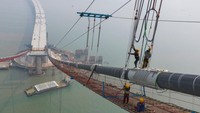 Jembatan Lingdingyang memiliki bentang utama 1.666 meter. Sementara tinggi menara utama 270 meter.