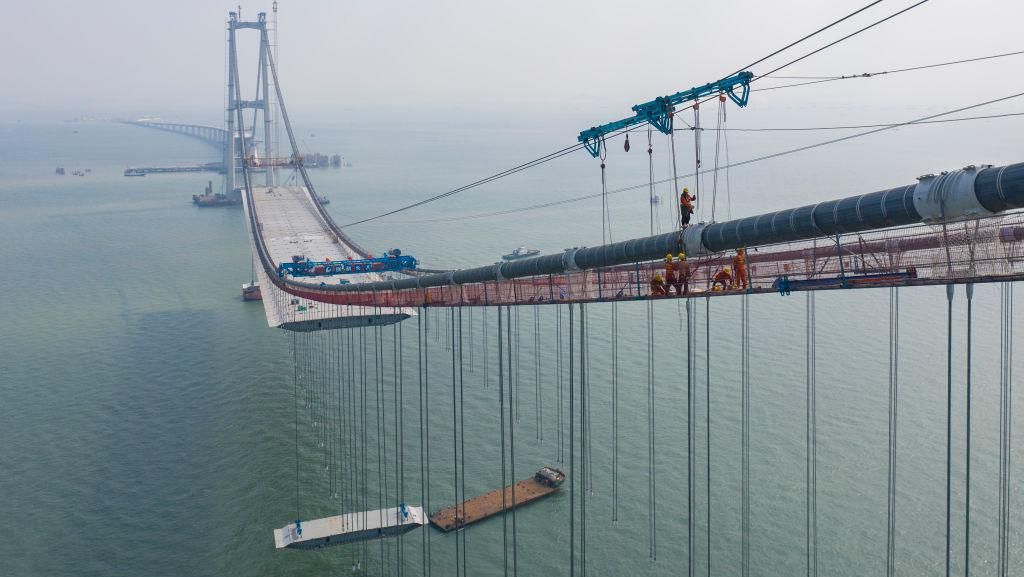 Wow! China Bangun Jembatan Megah di Atas Laut, Nih Penampakannya