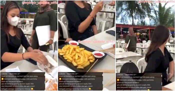 Ditagih Kentang Goreng Rp 50 Ribu, Pelanggan Ini Ngamuk di Kafe