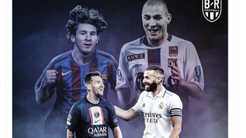 Benzema menyamai rekor Lionel Messi mencetak gol dalam 18 kali laga liga Champions secara berurutan. Foto: Twitter
