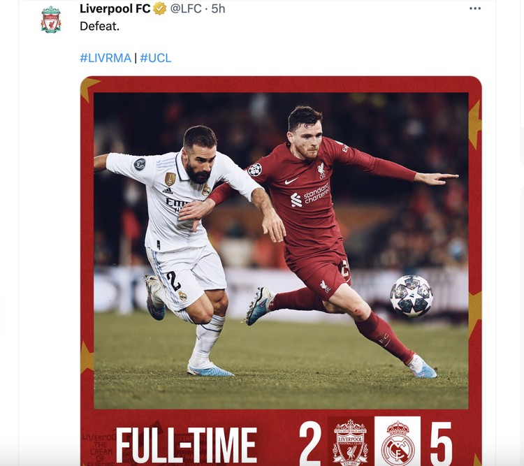 Meme Keperkasaan Real Madrid Bantai Liverpool
