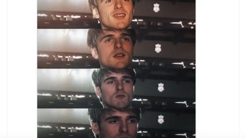 Senyuman fans Liverpool berubah menjadi kekecewaan besar. Foto: Twitter