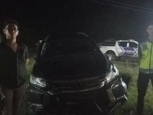 Mobil Pajero yang Dimassa di Jalanan Palembang Hasil Curian