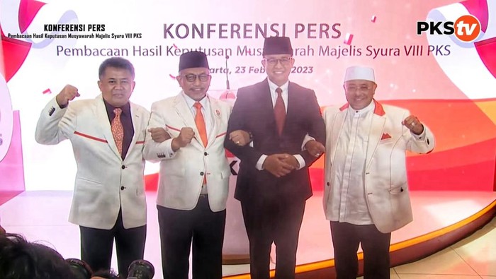 Anies Baswedan telah dideklarasikan PKS sebagai bakal calon presiden (bacapres) pada Pemilu 2024 (tangkapan layar YouTube PKS)