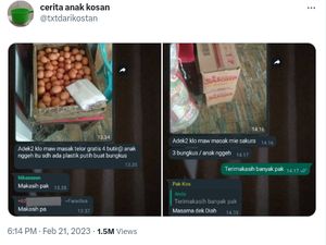 Sediakan Mie dan Telur, Bapak Kos Baik Hati Ini Bikin Iri Netizen
