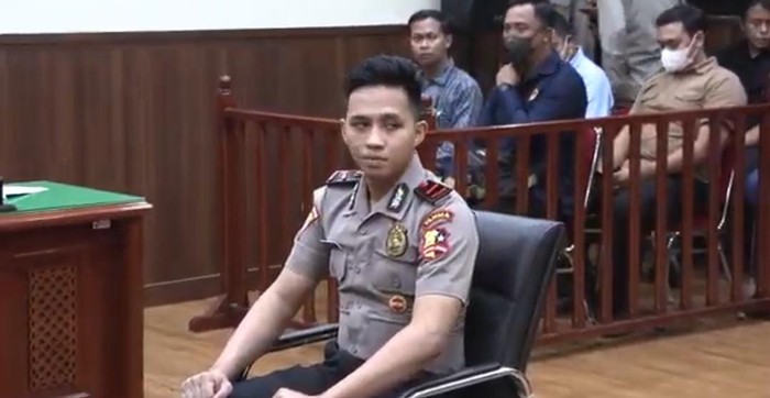 Bharada Richard Eliezer saat Sidang Etik Polri