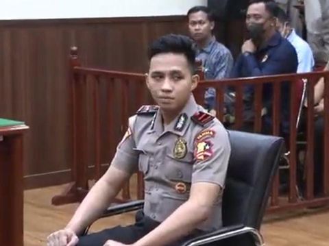 Bharada Richard Eliezer saat Sidang Etik Polri