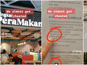 Bikin Bingung! Restoran Ini Tulis No Pork No Lard Tapi Jual Daging Babi