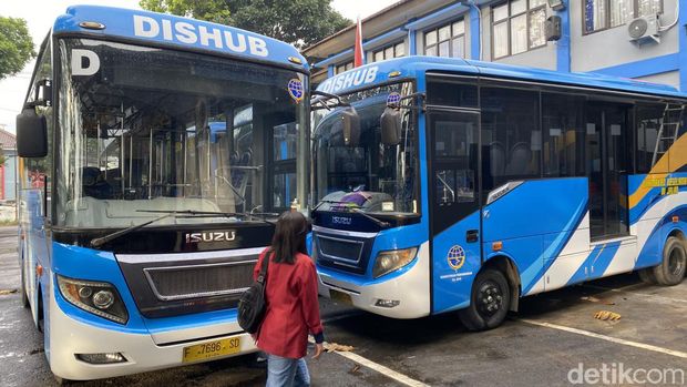 BRT atau lebih dikenal Bus Tayo di Sukabumi.