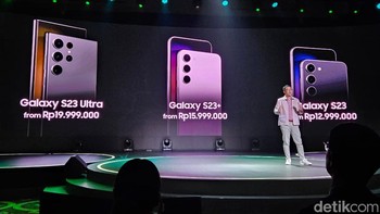 Harga Galaxy S23 di Indonesia. Foto: Adi Fida Rahman/detikINET