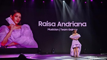 Raisa kini menjadi bagian dari Team Galaxy. Foto: Adi Fida Rahman/detikINET
