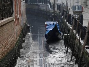 Kanal Venesia Surut, Italia Dilanda Kekeringan Terparah dalam 60 Tahun