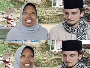 Potret Ustazah Viral Dinikahi Bule Belgia yang Dikenal via Situs Jodoh