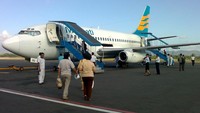 Sebelum dinyatakan pailit, kesehatan perseroan mulai terguncang pada 2008. Saat itu, perusahaan merugi dan utangnya mencapai Rp2,8 triliun. Sementara aset yang dimiliki hanya Rp999 miliar. Ekuitasnya pun minus Rp1,84 triliun. Kala itu, kerugian Merpati tembus Rp641 miliar. (Dok. Wikipedia/Azilko88) 