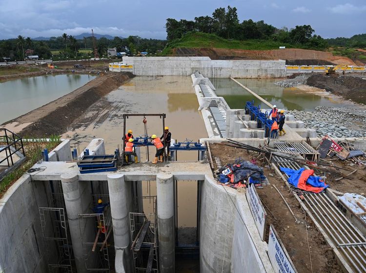 Progres Terkini Intake Sepaku untuk Suplai Air Baku IKN