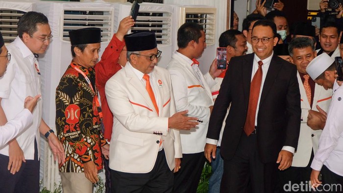 Anies Baswedan dideklarasikan sebagai capres oleh PKS di kantor DPP PKS, Jalan TB Simatupang, Jakarta, Kamis (23/2/2023).