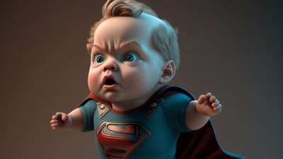 Imut Banget! Ketika AI Bikin Superhero Jadi Bayi