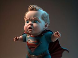 Imut Banget! Ketika AI Bikin Superhero Jadi Bayi