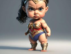 Imut Banget! Ketika AI Bikin Superhero Jadi Bayi