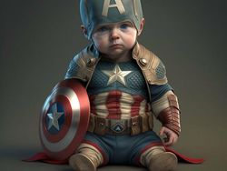 Imut Banget! Ketika AI Bikin Superhero Jadi Bayi
