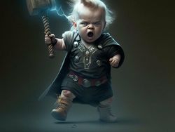 Imut Banget! Ketika AI Bikin Superhero Jadi Bayi