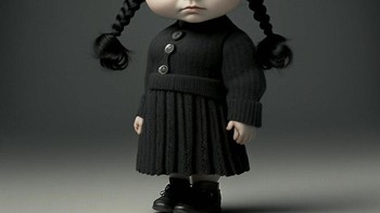 Wednesday dari Addams Family Foto: Topher Welsh via Boredpanda  