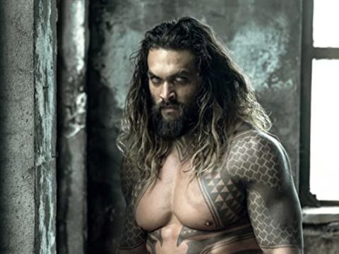 Penampilan Jason Momoa sebagai Aquaman.