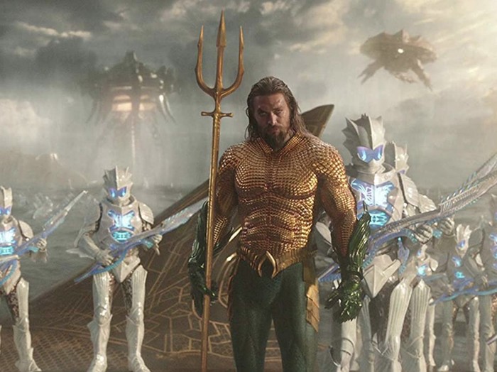 Penampilan Jason Momoa sebagai Aquaman.