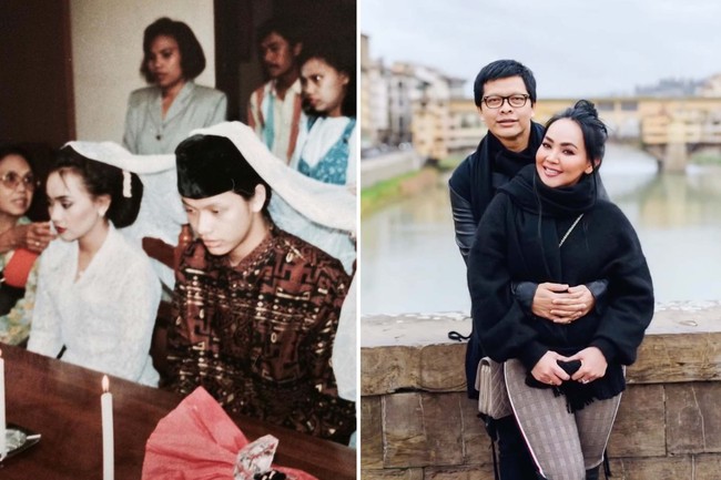 Selanjutnya ada pasangan Dewi Gita dan Armand Maulana yang menikah pada Januari 1994. Hingga saat ini keduanya masih kerap tampil kompak dan romantis. Sudah menikah selama 28 tahun, keduanya kini telah dikaruniai seorang putri bernama Naja Dewi Maulana. Foto: Instagram